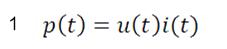 p(t)=u(t)i（t）